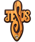 Bethlehem Olive Wood Jesus Cross Magnet – Christian Religious Keepsake
